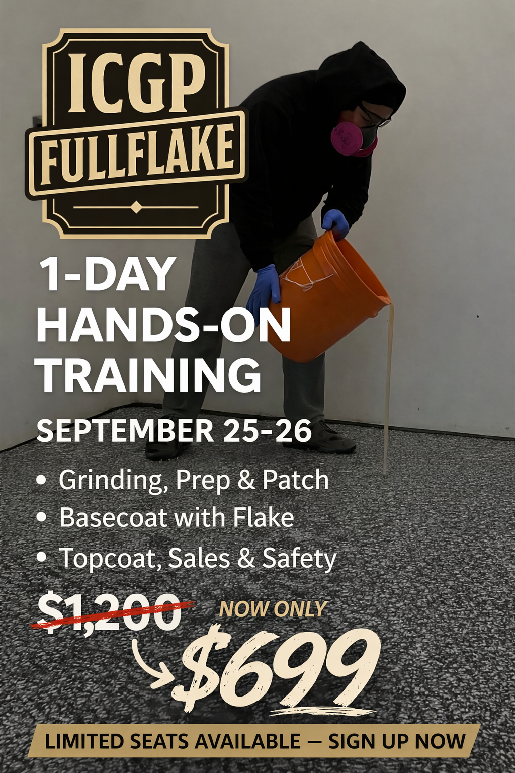 Epoxy full flake course 